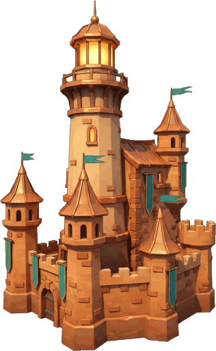 Beacon Keep, a sandstone keep built around a lighthouse