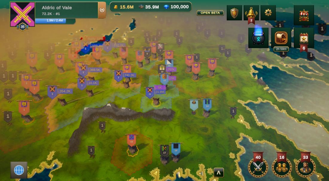 A reinforced city showing who is standing in it